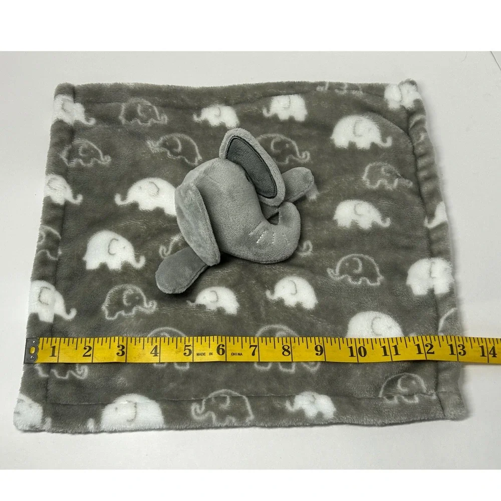 Necessities by Tendertyme Elephant Lovey Security Blanket‎ Gray Plush Baby Kids